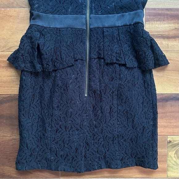 XOXO Black Lace Peplum Dress - Picture 8 of 10